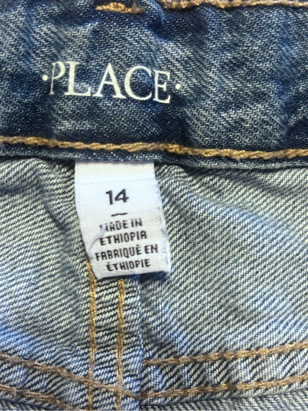 Place Blue Distressed Denim Kids Shorts